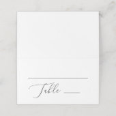 Klassieke delicate kalligrafie | formele bruiloft (Buitenkant ongevouwen)