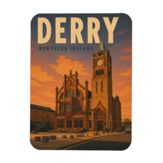 Klassieke Derry Noord-Ierland geschenken en souven Magneet