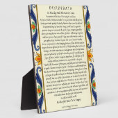 Klassieke desiderata met Vlaams Fotoplaat (Zijkant)