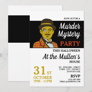 Klassieke Detective, Murder Mystery Halloween Part Kaart