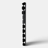 Klassieke Diamond Black en White Checkers Case-Mate iPhone Case (Achterkant / Links)