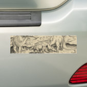 Klassieke dinosaurussen bumpersticker (Op auto)