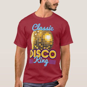 Klassieke Disco King Retro 70s Dance Party Costume T-shirt