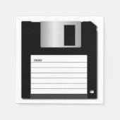 Klassieke diskettecomputer Geek Servet (Voorkant)