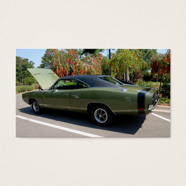 Klassieke dodge-lader visitekaartje (Voorkant)