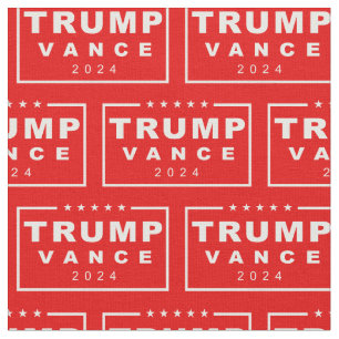 Klassieke Donald Trump Vance 2024 Rechthoek Logo Stof