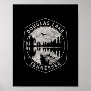 Klassieke Douglas Lake Tennessee Buiten Vakantie Poster