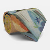 Klassieke Dranken, Gelukkige Vrouw met Kopje Koffi Stropdas (Opgerold)