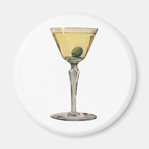 Klassieke Dranken, Martini Olijf Cocktail Magneet
