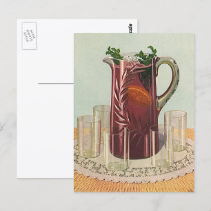 Klassieke drankjes en dranken, kan Sangria Briefkaart