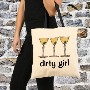 Klassieke drankjes, Martini Olijf Cocktail Tote Bag