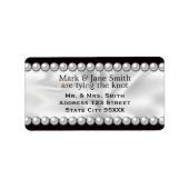 Klassieke draperie met parels etiket (Voorkant)