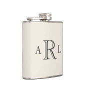 Klassieke drielettermonogram heupfles (Rechts)