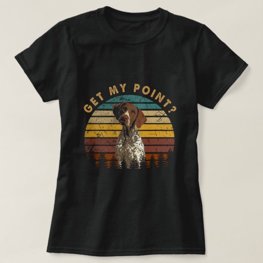 Klassieke Duitse kortharige pointer Get My Point G T-shirt (Design voorkant)