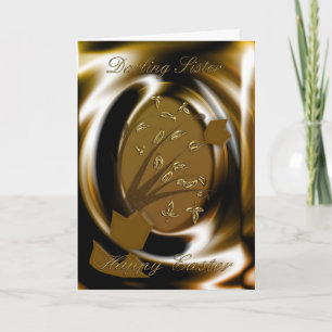 Klassieke Easter Egg kaart voor Zuster