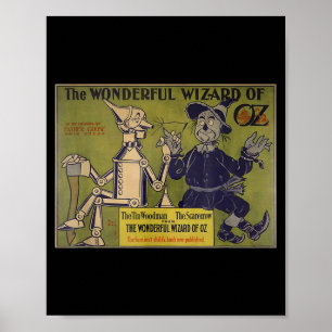 Klassieke Ecrow Tin-man T-shirt Kunst-de Wizard Va Poster