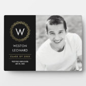 Klassieke, EDITABLE KLEUR Afstuderen Plaque Fotoplaat (voorkant)