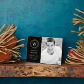 Klassieke, EDITABLE KLEUR Afstuderen Plaque Fotoplaat (Zijkant)