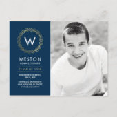 Klassieke, EDITABLE KLEURENAfstuderen Briefkaart (Voorkant)