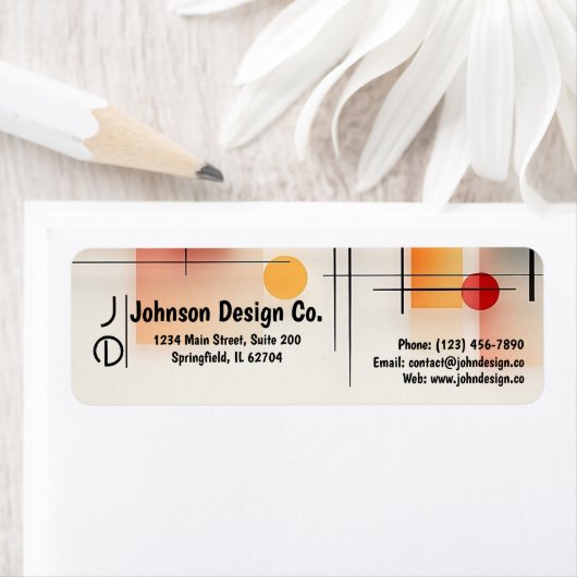 Klassieke eenvoud: retouradreslabel etiket (Insitu)