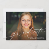 Klassieke eenvoudige aankondiging van het afstuder (Voorkant)