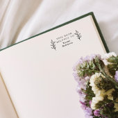 Klassieke Eenvoudige Bladeren De Bibliotheek Van A Rubberstempel