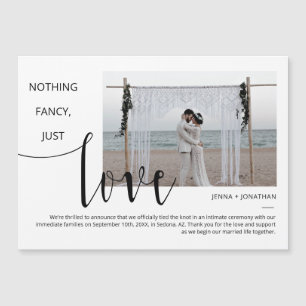 Klassieke Eenvoudige Moderne Minimale Foto Magnet Magnetische Uitnodiging