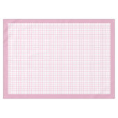 Klassieke Eenvoudige Pastel Roze Plaid Sweet Gathe Tafelkleed (Voorkant (Horizontaal))