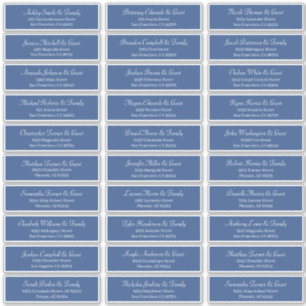 Klassieke Eenvoudige scriptweduwnaar gastnamen Adr Sticker