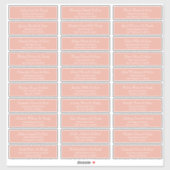 Klassieke Eenvoudige scriptweduwnaar gastnamen Adr Sticker (Vel)