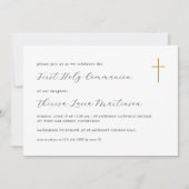 Klassieke Eerste Heilige Communie Kruis Kaart (Voorkant)