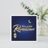Klassieke Eid Mubarak Ramadan Greetings Card Kaart (Staand voorkant)