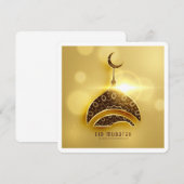 Klassieke Eid Mubarak Ramadan Greetings Card Kaart (Voorkant / Achterkant)