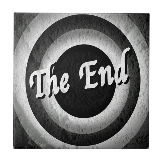 Klassieke eindcrediteringen - B&W Tegeltje (Voorkant)