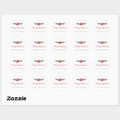 Klassieke Elegance persoonlijke Kerst stickers (Vel)