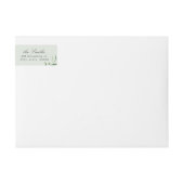 Klassieke Elegance Script Greenery return address (Voorkant)