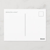 Klassieke Elegance White Script Save the Date Budg Briefkaart (Achterkant)