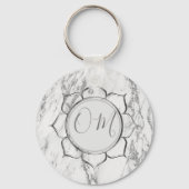 Klassieke Elegant Marble OM Sleutelhanger (Voorkant)