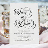 Klassieke Elegant Script Minimalistische bruiloft