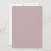 Klassieke Elegant Script Paarse Mauve Weddenschap Kaart (Achterkant)