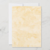 Klassieke Elegante Boter Gele Huwelijk Kaart (Achterkant)