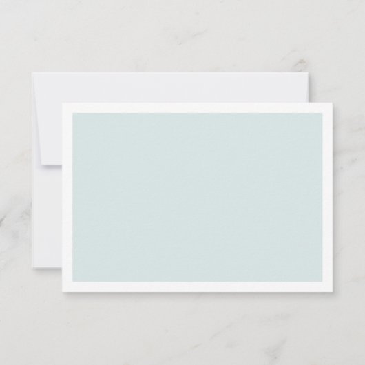 Klassieke elegante bruiloft. Eenvoudig grijs en bl Bedankkaart (Achterkant)