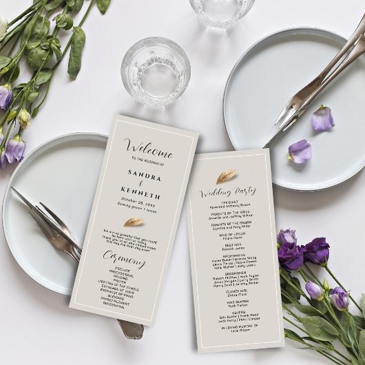 Klassieke & Elegante Bruiloft Programma