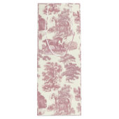 Klassieke Elegante Chic Roze Paarden Land Toile Wijn Cadeautas (Achterkant)