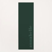Klassieke Elegante Dark Emerald Trendy Eenvoudig Yogamat (Voorkant)
