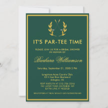 *Klassieke Elegante Golf Thema Bruidsborrel