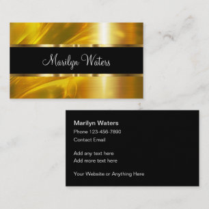 Klassieke Elegante Gouden Ontwerpelementen Visitekaartje