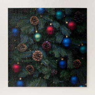 Klassieke Elegante Kerstboomornamenten Legpuzzel