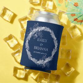 Klassieke Elegante Marine Blauwe bruiloft Blikjeskoeler