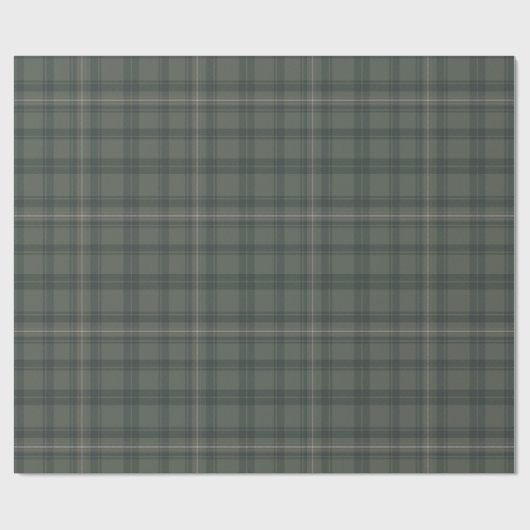 Klassieke Elegante Olijfgroene Tartan Plaid Gift W Cadeaupapier (Vlak)